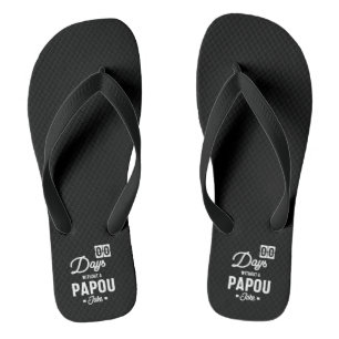 Mens Zero Days ohne Papou Joke Badesandalen
