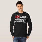 Mens Zero Days ohne Vater Witz T-Shirt (Vorne ganz)