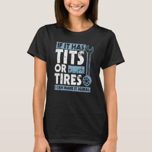 Mens Zitat, ich kann es quetschen Auto Mechanik 1 T-Shirt