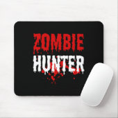 Mens Zombie Hunter Beängstigend Halloween Mousepad (Mit Mouse)