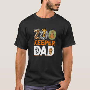 Mens Zookeeper Vater Zoo Tierzookeeper 3 T-Shirt