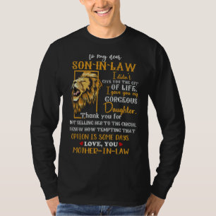 Mens zu meinem lieben Sohn im Gesetz Sohn von Mutt T-Shirt