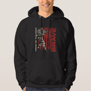 Mens Zuhause des Freie wegen der tapferen US-Fla Hoodie
