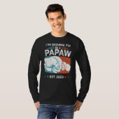 Mens zum Papaw 2023 zum ersten Mal Vater's Da T-Shirt (Vorne ganz)