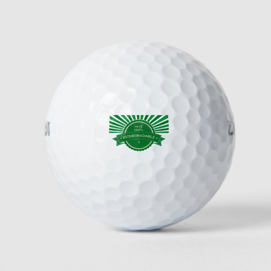 Mensaje Soy 100% Biodegradable Golfball (Vorderseite)
