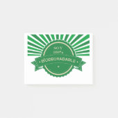 Mensaje Soy 100% Biodegradable Post-it Klebezettel (Vorderseite)