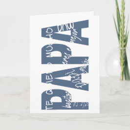 Mensajes para papá. Messages for dad. Karte