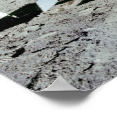 Mensch auf dem Mond Poster (Ecke)