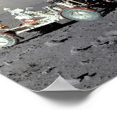 Mensch auf dem Mond Poster (Ecke)