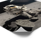 Mensch auf dem Mond Poster (Ecke)