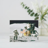 Mensch auf dem Mond Postkarte (Stehend Vorderseite)
