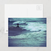 Mensch auf See Postkarte (Vorne/Hinten)