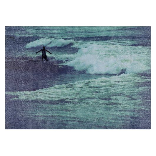 Mensch auf See Schneidebrett (Vorderseite)