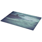 Mensch auf See Schneidebrett (Ecke)