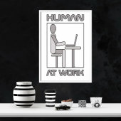 Mensch bei der Arbeit 18 x 24 Poster Druck