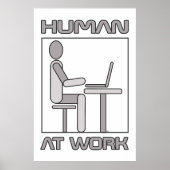 Mensch bei der Arbeit 18 x 24 Poster Druck (Vorne)