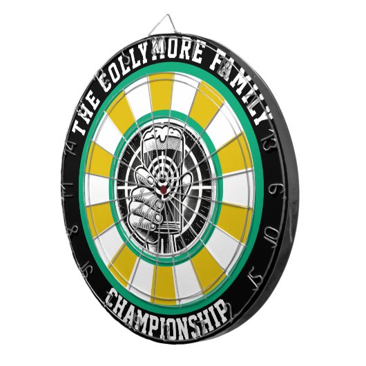 Mensch Cave Beer Ziel Design Dartscheibe (Vorderseite rechts)