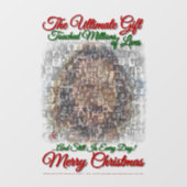 "Mensch: Das ultimative Geschenk" Statisches Klebe Fensteraufkleber (Blatt)