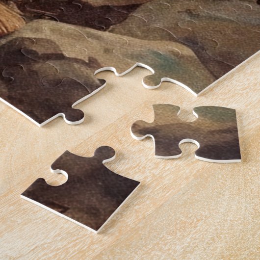 Mensch, der am See fischen Puzzle (Seite)