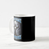 Mensch durch Zufall Alpha by Choice Funny Werewolf Kaffeetasse (Vorderseite Links)