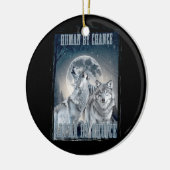 Mensch durch Zufall Alpha durch Wahl Alpha drei Wö Keramik Ornament (Links)