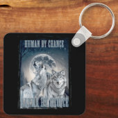 Mensch durch Zufall Alpha durch Wahl Alpha drei Wö Schlüsselanhänger (Rückseite)