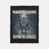Mensch durch Zufall Alpha per Auswahl Coole Funny  Fleecedecke (Vorderseite)
