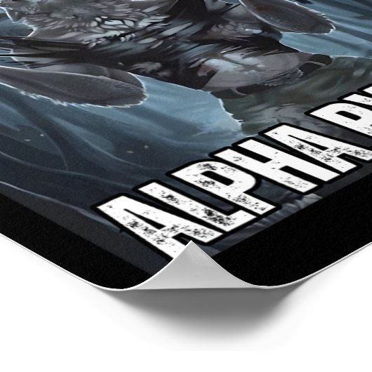 Mensch durch Zufall Alpha per Auswahl Coole Funny  Poster (Ecke)