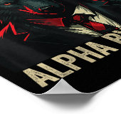 Mensch durch Zufall Alpha per Auswahl Coole Funny  Poster (Ecke)