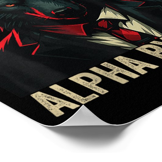 Mensch durch Zufall Alpha per Auswahl Coole Funny Poster (Ecke)