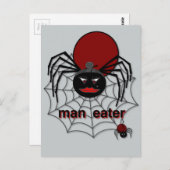 Mensch-Essende Spinne! Postkarte (Vorne/Hinten)