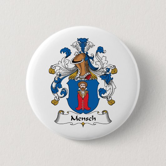 Mensch Familienwappen Button (Vorderseite)