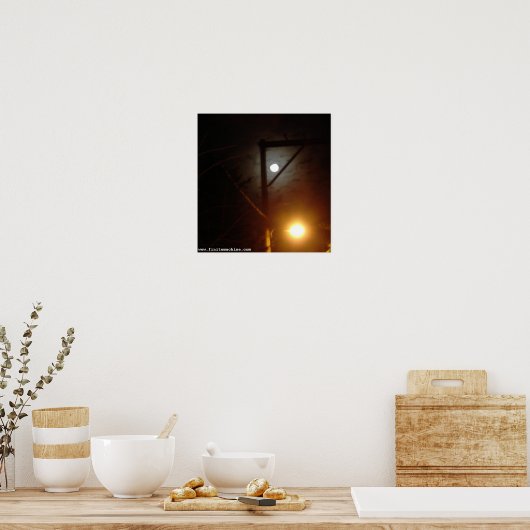 Mensch gegen Natur Poster (Küche)