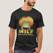 Mensch I Liebe Frogs Funny Frog Zitat Amphibienlie T-Shirt (Vorderseite)