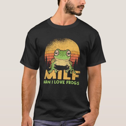 Mensch I Liebe Frogs Funny Frog Zitat Amphibienlie T-Shirt (Vorderseite)