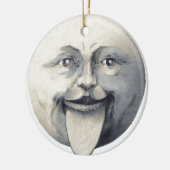 Mensch im Mond Keramikornament (Links)