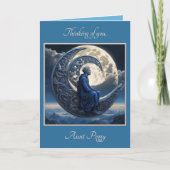 Mensch im Mond (Set 2402-28A #1) Dankeskarte (Vorderseite)