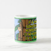 Mensch in Holz Kaffeetasse (Mittel)