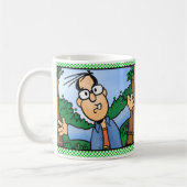 Mensch in Holz Kaffeetasse (Links)
