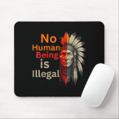 Mensch ist illegal Native Americans Vintage Mousepad (Mit Mouse)