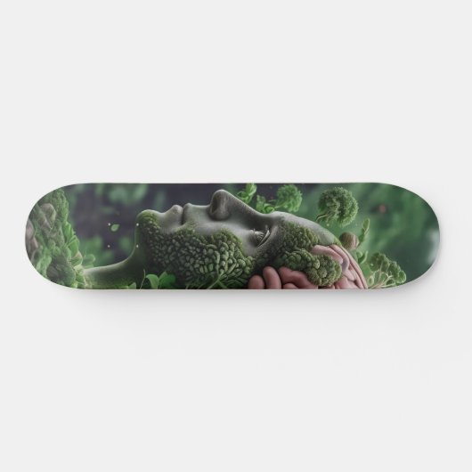 Mensch ist Natur - Menschliche Umwelt Bio Skateboard (Horizontal)