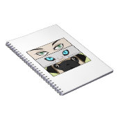 Mensch, Katze und Hund, die dich anschauen Notizblock (Rechte Seite)