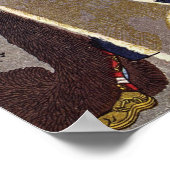 Mensch konfrontiert Fox-Göttin-Erscheinung Poster (Ecke)