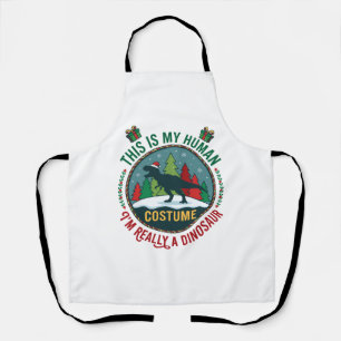 Mensch Kostüm Dinosaurier Weihnachten Santa Hut Ki Schürze