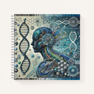 Mensch-Maschine-Intelligenz & Genetische Fusion Notizblock
