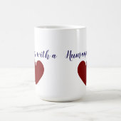 Mensch mit Herz Kaffeetasse (Mittel)