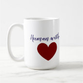 Mensch mit Herz Kaffeetasse (Links)