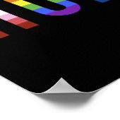 Mensch mit lesbischer, homosexueller, bi, transgen poster (Ecke)