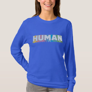 Mensch - Regenbogen T-Shirt