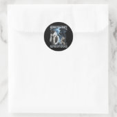 Mensch Runder Aufkleber (Tasche)